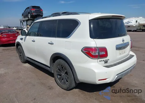 2017 Nissan Armada Platinum z USA, uszkodzony, nr VIN JN8AY2NEXH9706319